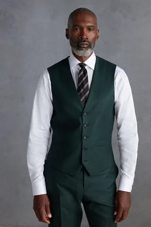 Next Signature Zignone Flannel Suit Waistcoat