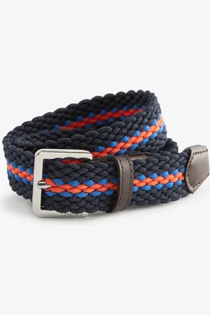 Next /Orange Woven Plait Belt