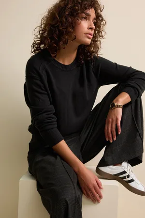 Next Soft Touch Pattern Knitted Cosy Crew Neck Jumper
