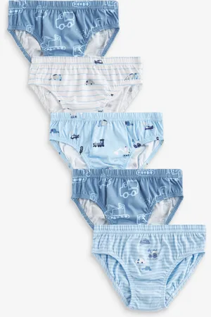 Next Vehicle Print 100% Cotton Briefs 5 Pack (1.5-10yrs)