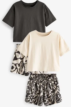 Next /Ecru Short Pyjamas 2 Pack (3-16yrs)