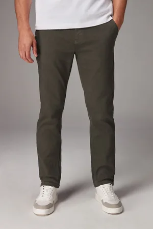 Next Khaki Slim Fit Motionflex Chino Trousers
