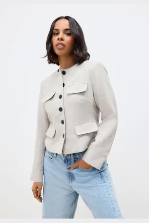 Next Cotton Linen Blend Trophy Jacket