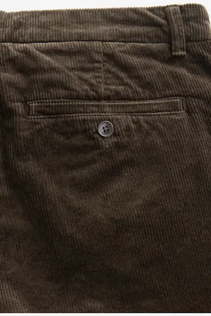 Next Dark Slim Fit Corduroy Chino Trousers