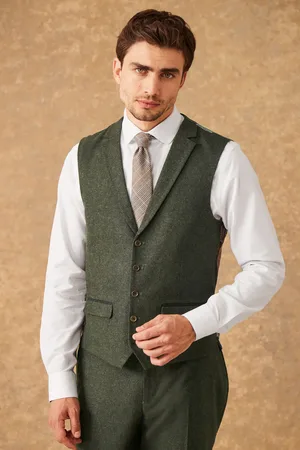 Next Regular Fit Trimmed Donegal Waistcoat