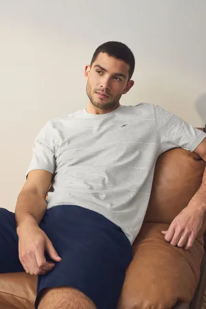Next Stripe Jersey Pyjamas Shorts Set
