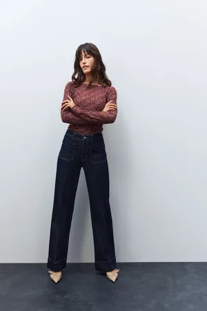 Next Rinse Patch Pocket Wide Leg Jeans
