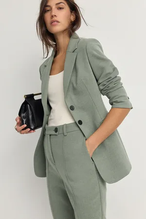 Next Sage Sculpting Cinch Waist Single Breasted Blazer