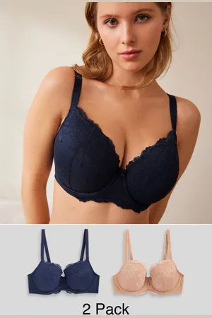 Next /Praline Nude Pad Balcony DD+ Lace Bras 2 Pack