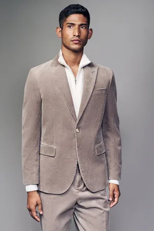 Next Slim Fit Cotton Corduroy Suit Jacket