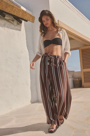 Next Chocolate Wide Leg Trousers