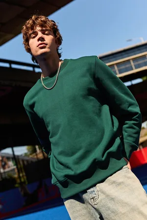 Next Bright Crew Sweatshirt 100% Cotton Heavyweight Crew Sweatshirt