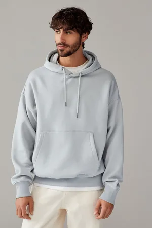 Next Ice Oversized Cotton Rich Jersey Fabric Hoodie