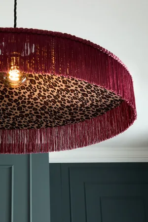 Next Red Allegra Leopard Easy Fit Pendant Ceiling Light Shade