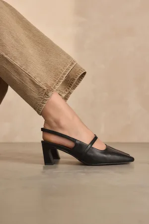 Next Forever Comfort Square Toe Sling Back Heels
