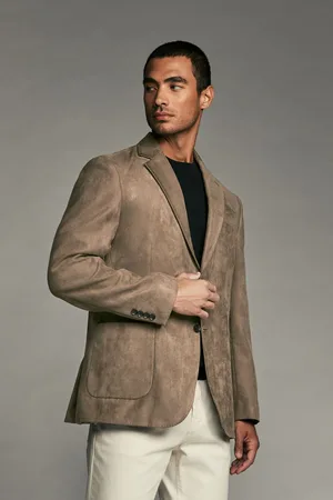 Next Regular Fit Faux Suede Blazer