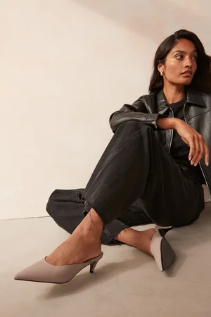 Next Forever Comfort Point Toe Peg Heel Mules