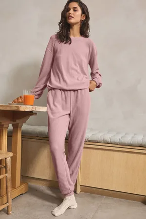 Next Cosy Waffle Long Sleeve Pyjamas