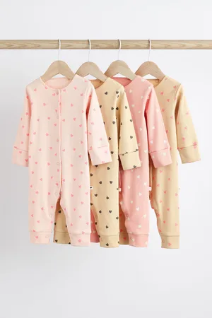 Next 4 Pack Baby Footless Sleepsuits (0mths-3yrs)
