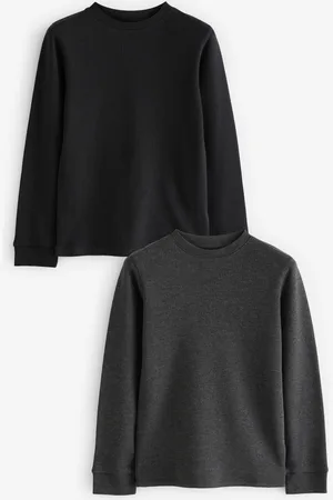 Next /Charcoal Thermal Long Sleeve Tops 2 Pack (2-16yrs)