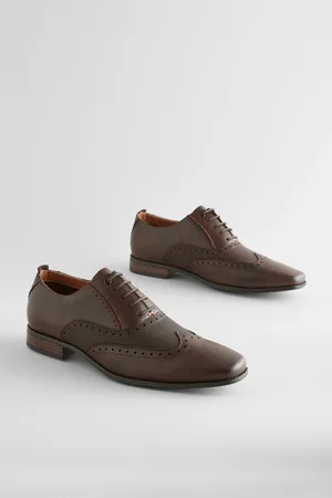 Next Embossed Oxford Wingcap Brogue Shoes