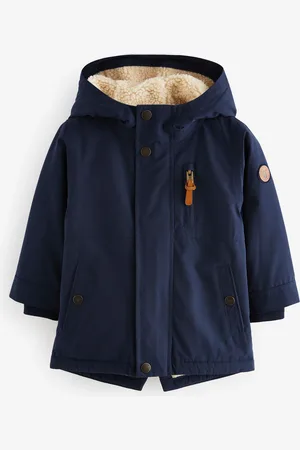 Next Waterproof Borg Fleece Lined Parka (3mths-7yrs)
