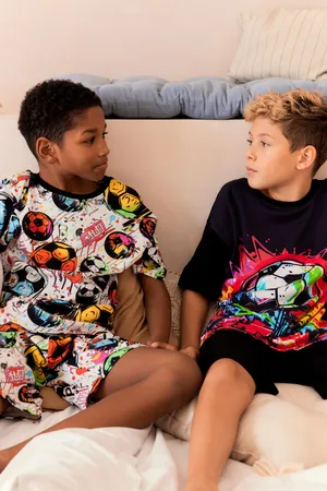 Next /Pink Football Short Pyjamas 2 Pack (3-16yrs)