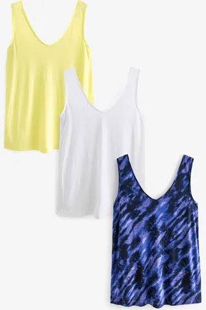 Next Multi Sleeveless Slouch Vests 3 Pack