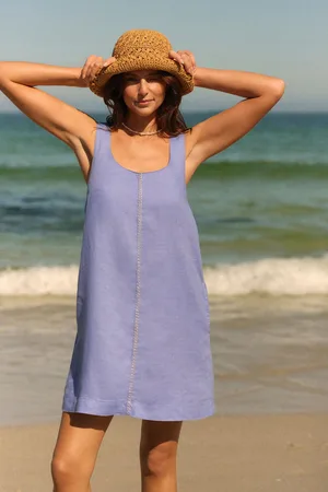 Next Premium 100% Linen Mini Dress