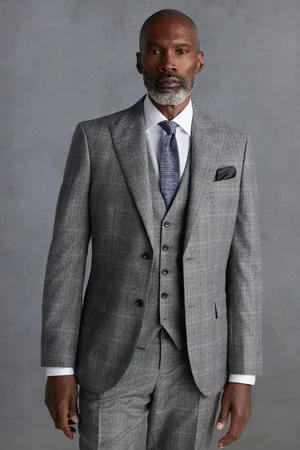 Next Signature Marzotto Check Suit Jacket