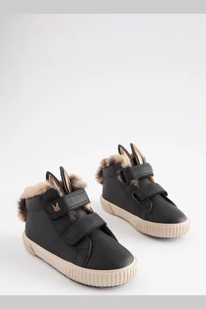 Next Bunny Wide Fit (G) Touch Fasten Strap High Top Trainers