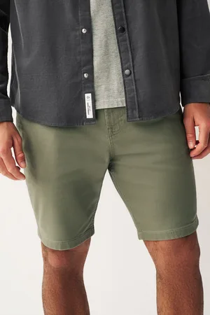 Next Khaki Slim Motionflex 5 Pocket Chino Shorts