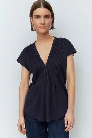 Next Pintuck V-Neck Top