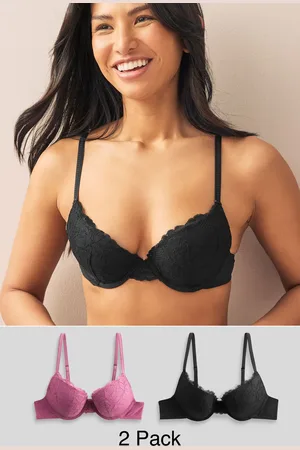 Next Rose Pink/ Lace Bras 2 Pack B-E