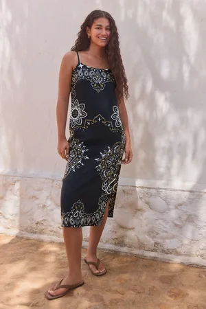 Next /Green Midi Slip Summer Dress