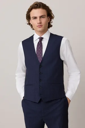 Next Check Texture Suit Waistcoat
