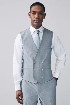 Next Light Check Suit Waistcoat