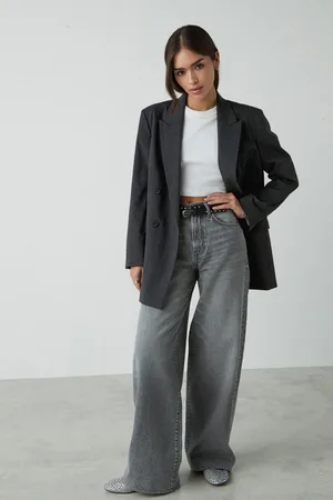 Next Rigid Wide Leg 100% Cotton Jeans