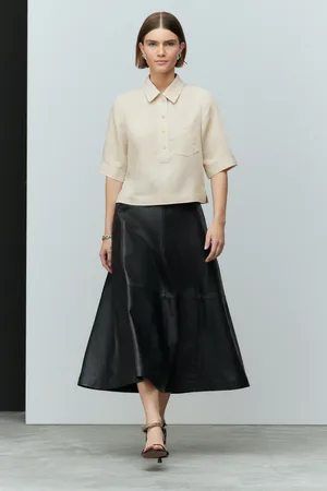 Next N. Premium Genuine Leather Skirt