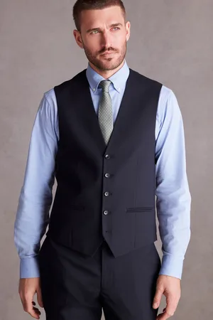 Next Blue Signature Tollegno Suit Waistcoat