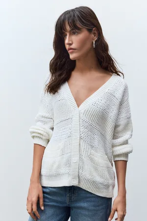 Next Button Up Knitted Stitch Cardigan