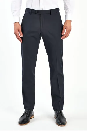 Next Blue Tailored Fit Stretch Smart Trousers