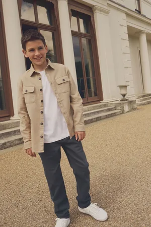 Next Plain 100% Cotton Overshirt (3-16yrs)