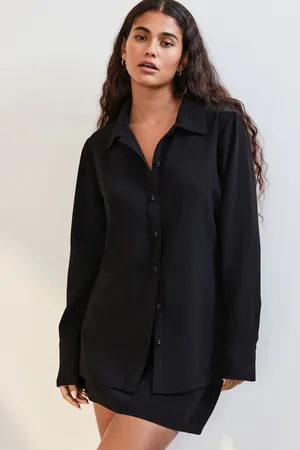 Next Crepe Long Sleeve Button Down Shirt