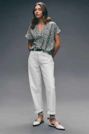 Next 100% Cotton Barrel Leg Jeans