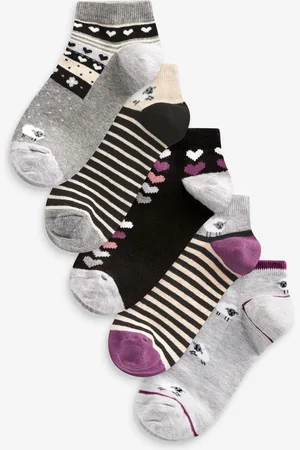 Next /White Sheep Trainer Socks 5 Pack