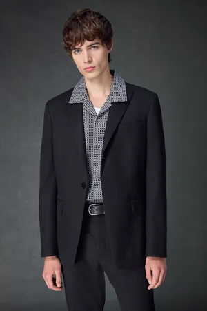 Next Slim Fit Textured Stripe Suit Jacket