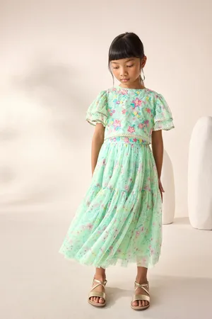 Next Floral Floral Top and Skirt Co-Ord Set (3-16yrs)