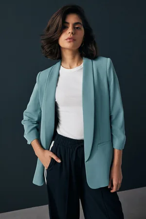 Next Relaxed Ruched Sleeve Blazer