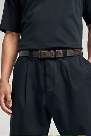 Next Casual Leather Belt